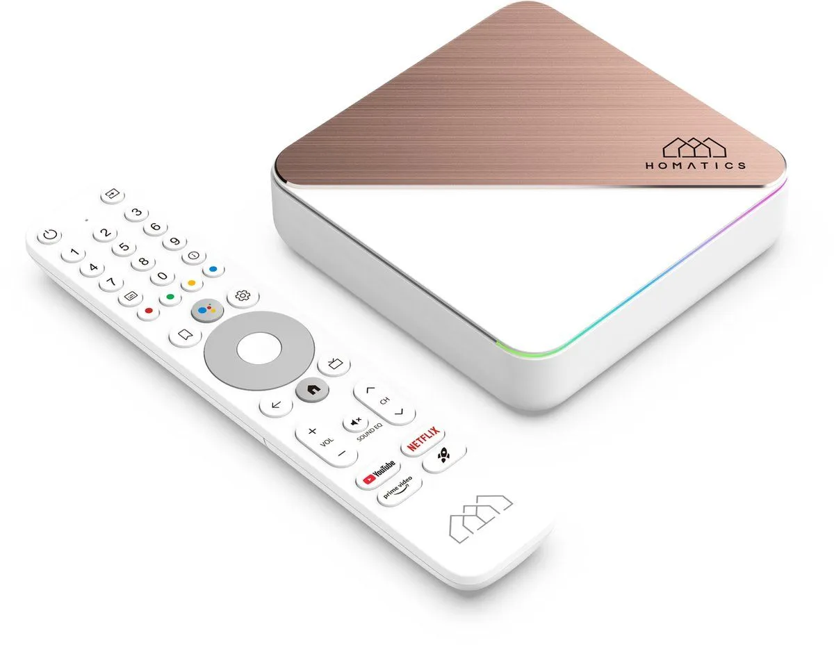 Bild von Homatics Box R 4K Plus Android TV Mediaplayer (4K UHD, HDR, WiFi 6, Bluetooth, Sprachfernbedienung)