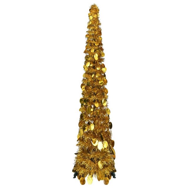 Bild von vidaXL Künstlicher Weihnachtsbaum Künstlicher Pop-Up-Weihnachtsbaum Golden 120 cm PET