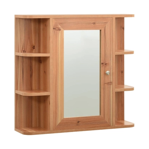 Bild von vidaXL Bad-Spiegelschrank Eichefarben 66x17x63 cm MDF