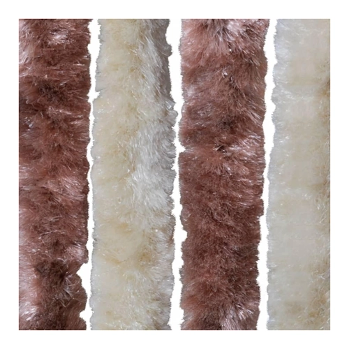 Bild von Insektenschutz-Vorhang Beige und Hellbraun 90x200 cm Chenille