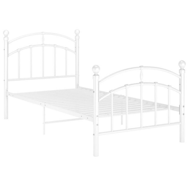 Bild von vidaXL Bettgestell Weiß Metall 100x200 cm651070