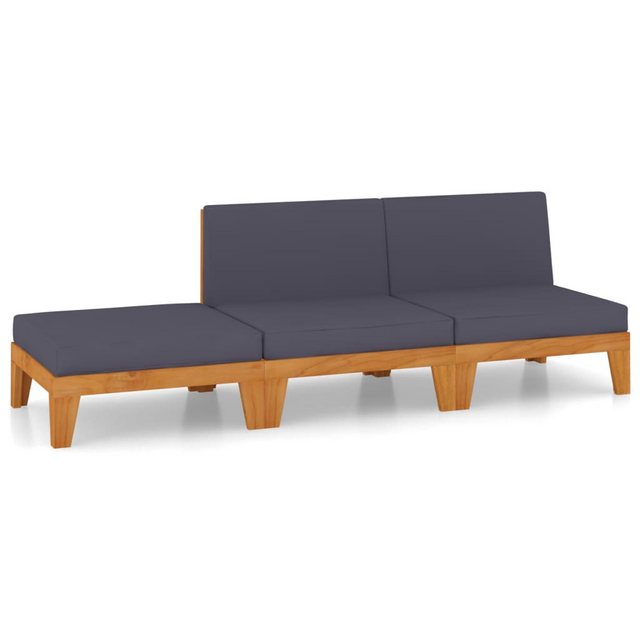 Bild von vidaXL 3-tlg Garten-Lounge-Set mit Kissen Akazie Massivholz Modell 3