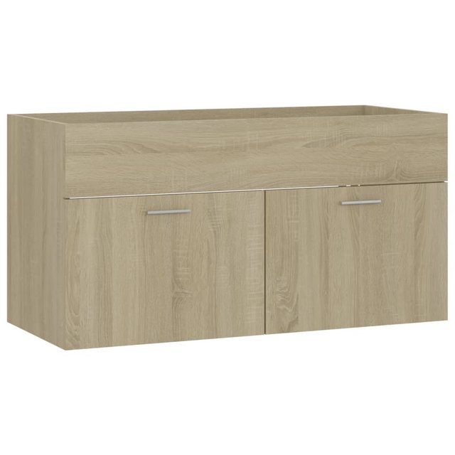 Bild von vidaXL Waschbeckenunterschrank Sonoma-Eiche 90x38,5x46cm Holzwerkstoff