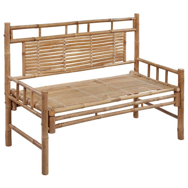 Bild von VidaXL Gartenbank mit Auflage Bambus Anthrazit 120 cm