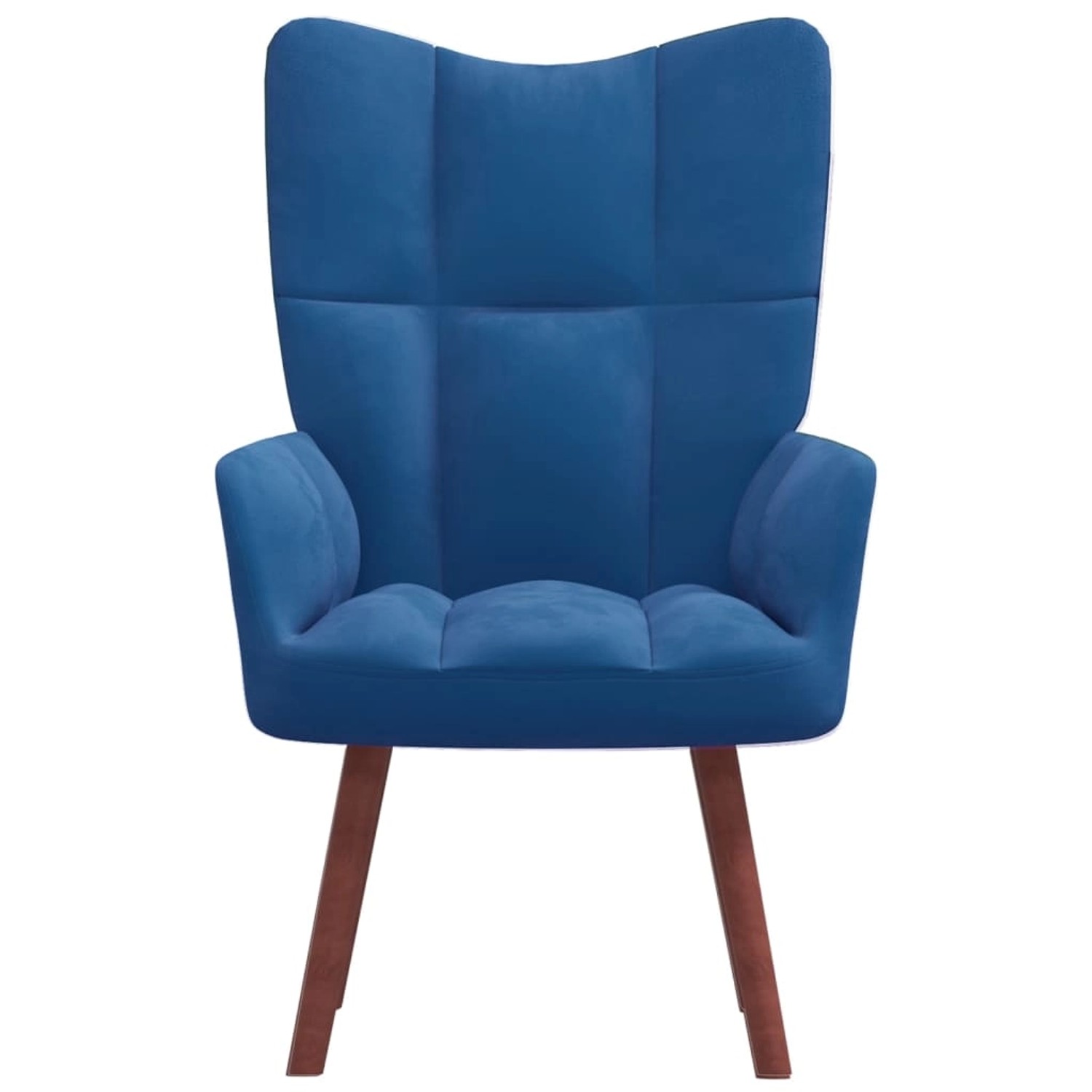Bild von vidaXL Relaxsessel Blau Samt Modell 8