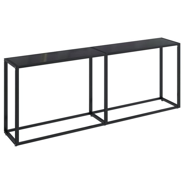 Bild von vidaXL Konsolentisch Schwarz 200x35x75,5 cm Hartglas (331687)