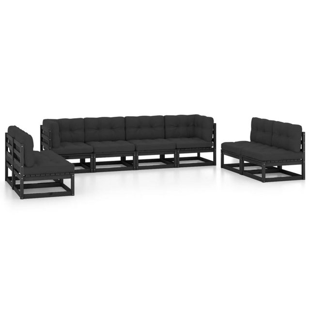 Bild von vidaXL 8-tlg Garten-Lounge-Set mit Kissen Massivholz Kiefer Modell 1