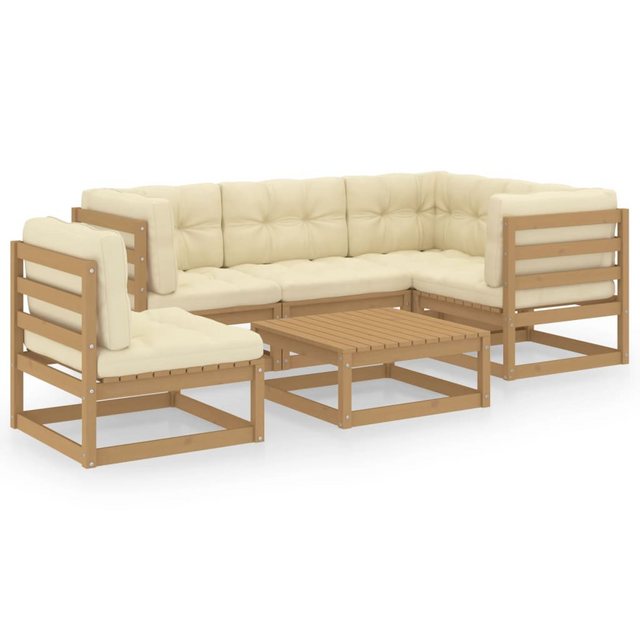 Bild von vidaXL 6-tlg Garten-Lounge-Set mit Kissen Kiefer Massivholz Modell 74