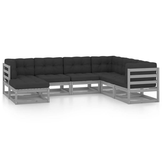 Bild von vidaXL 7-tlg Garten-Lounge-Set mit Kissen Kiefer Massivholz Modell 79