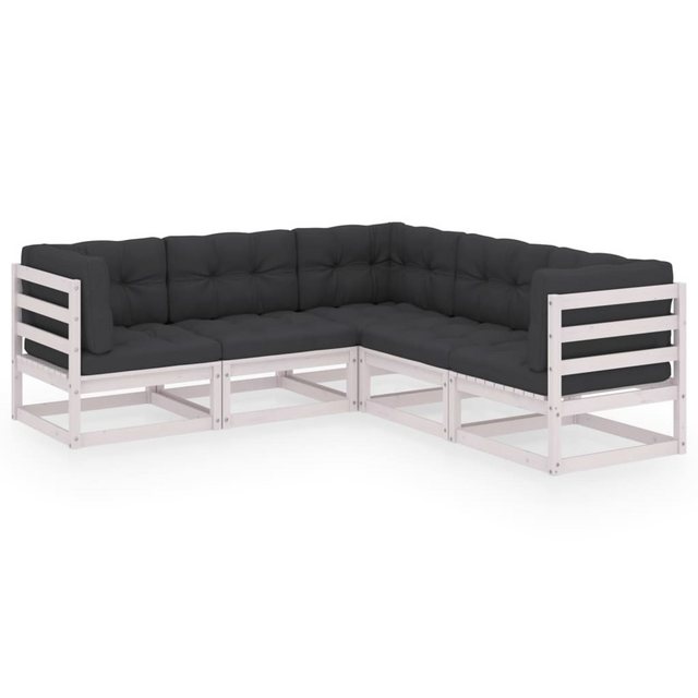 Bild von vidaXL 5-tlg Garten-Lounge-Set mit Kissen Kiefer Massivholz Modell 34