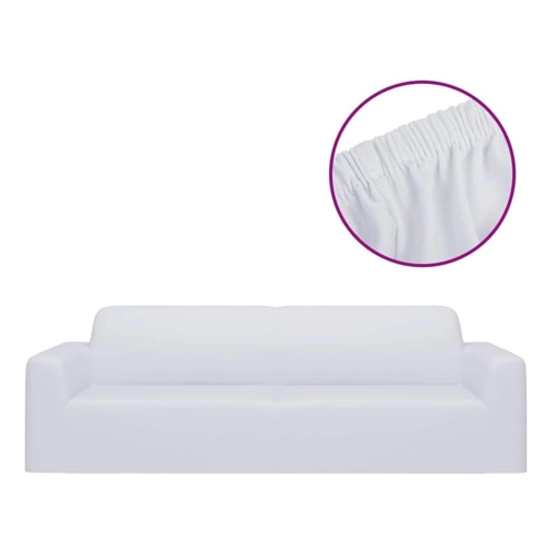 Bild von vidaXL Stretch Sofahusse 3-Sitzer Anthrazit Polyester-Jersey