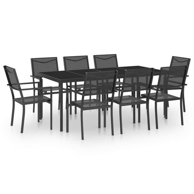 Bild von vidaXL 9-tlg Garten-Essgruppe Stahl Modell 3
