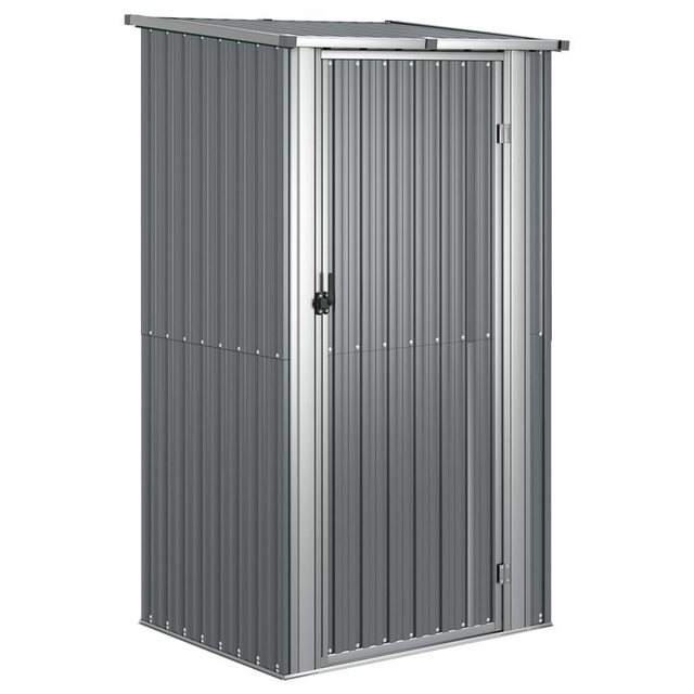 Bild von vidaXL Garten-Geräteschrank Geräteschuppen Grau 118,5x97x209,5 cm Verzinkter Stahl Metall Gartensc