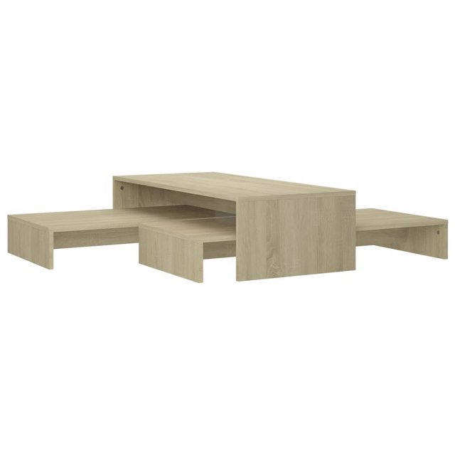 Bild von vidaXL Satztisch-Set Sonoma-Eiche 100x100x26,5 cm Holzwerkstoff