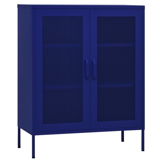 Bild von vidaXL Lagerschrank Marineblau 80x35x101,5 cm Stahl Modell 4