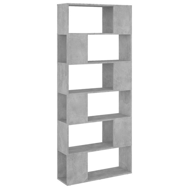 Bild von vidaXL Bücherregal Raumteiler Betongrau 80x24x186 cm Holzwerkstoff