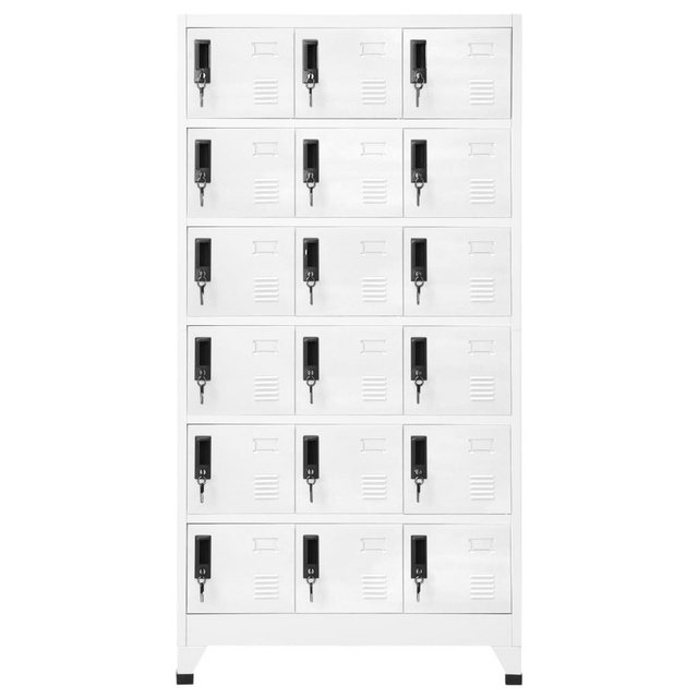 Bild von vidaXL Schließfachschrank Weiß 90x40x180 cm Stahl