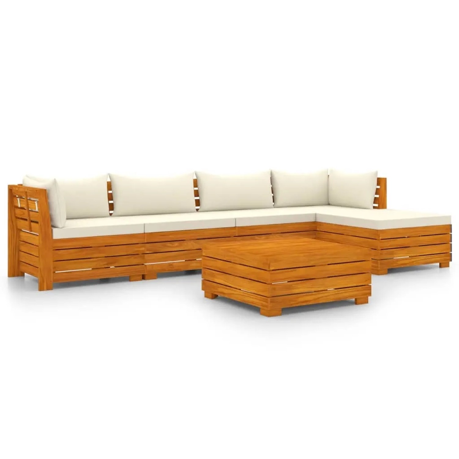 Bild von vidaXL 6-tlg Garten-Lounge-Set mit Kissen Massivholz Akazie Modell 4
