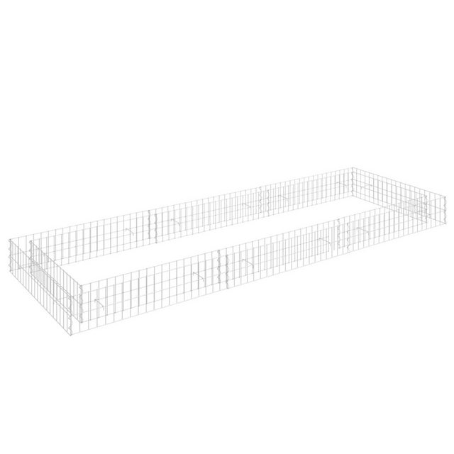 Bild von vidaXL Hochbeet Gabionen-Hochbeet Verzinkter Stahl 300x100x20 cm (1 St)
