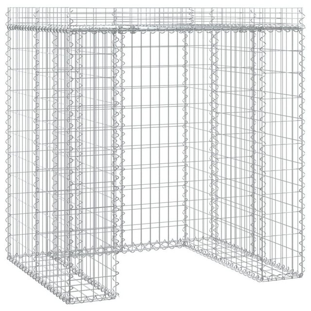 Bild von vidaXL Mülltonnenbox Gabionen-Mülltonnenbox 110x91x120 cm Verzinktes Eisen