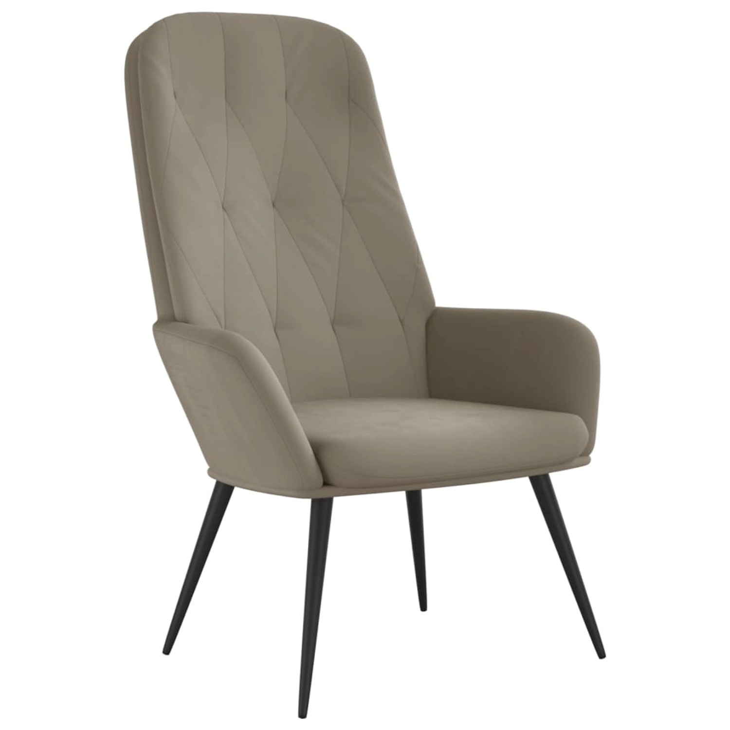Bild von vidaXL Relaxsessel Hellgrau Samt Modell 17