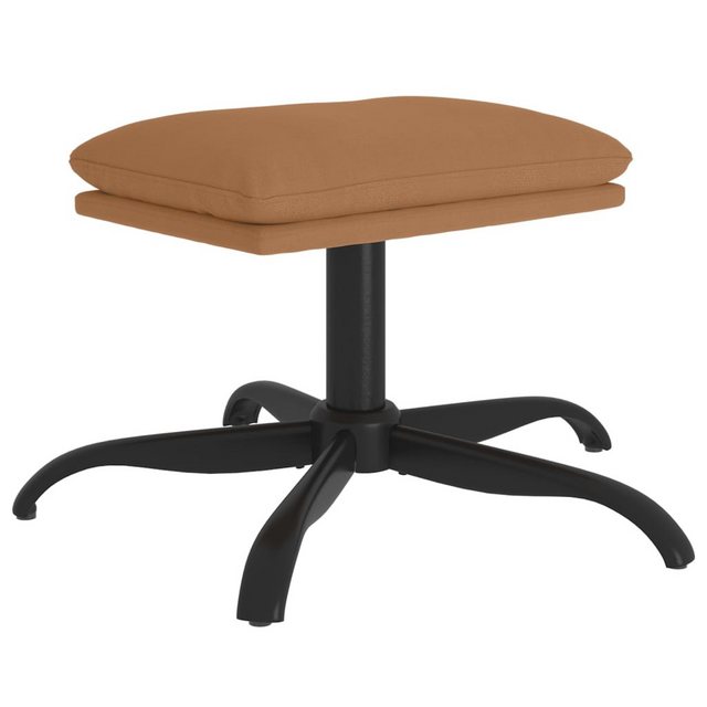 Bild von vidaXL Polsterhocker Fußhocker Taupe 60x60x36 cm Mikrofasergewebe (1 St)