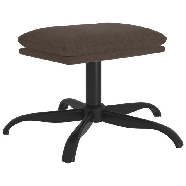 Bild von vidaXL Polsterhocker Fußhocker Dunkelgrau 60x60x36 cm Mikrofasergewebe (1 St)