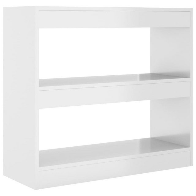 Bild von vidaXL Bücherregal/Raumteiler Hochglanz-Weiß 80x30x72 cm
