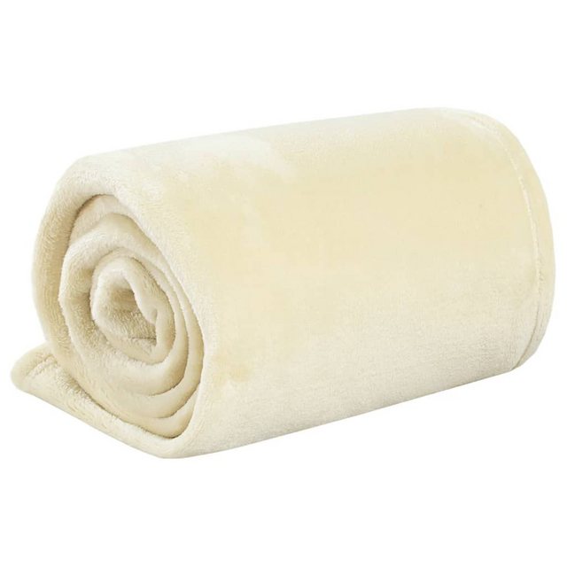 Bild von vidaXL Decke Creme 150x200 cm Polyester