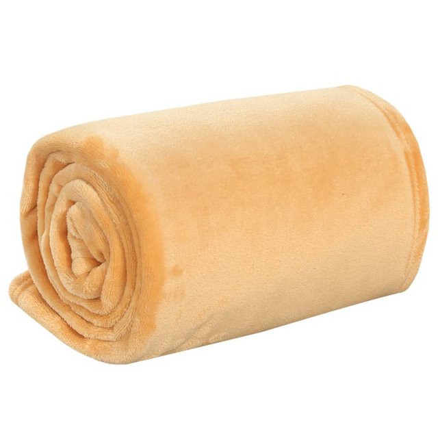 Bild von Decke Gelb 130x170 cm Polyester Vidaxl