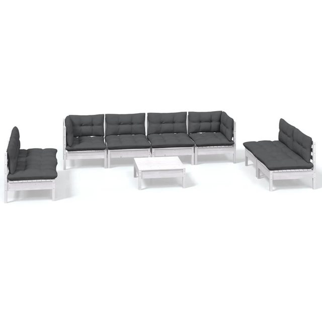 Bild von vidaXL 9-tlg Garten-Lounge-Set mit Kissen Kiefer Massivholz Modell 102