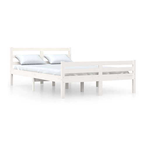 Bild von vidaXL Massivholzbett Weiß 150x200 cm 5FT King Size
