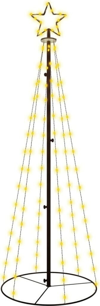 Bild von vidaXL LED-Weihnachtsbaum Kegelform Warmweiß 108 LEDs 70x180 cm (343486)