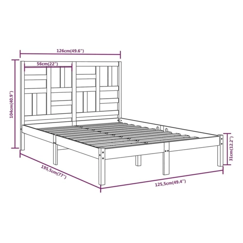 Bild von vidaXL Massivholzbett Honigbraun 120x200 cm – Eine Neutral Analyse