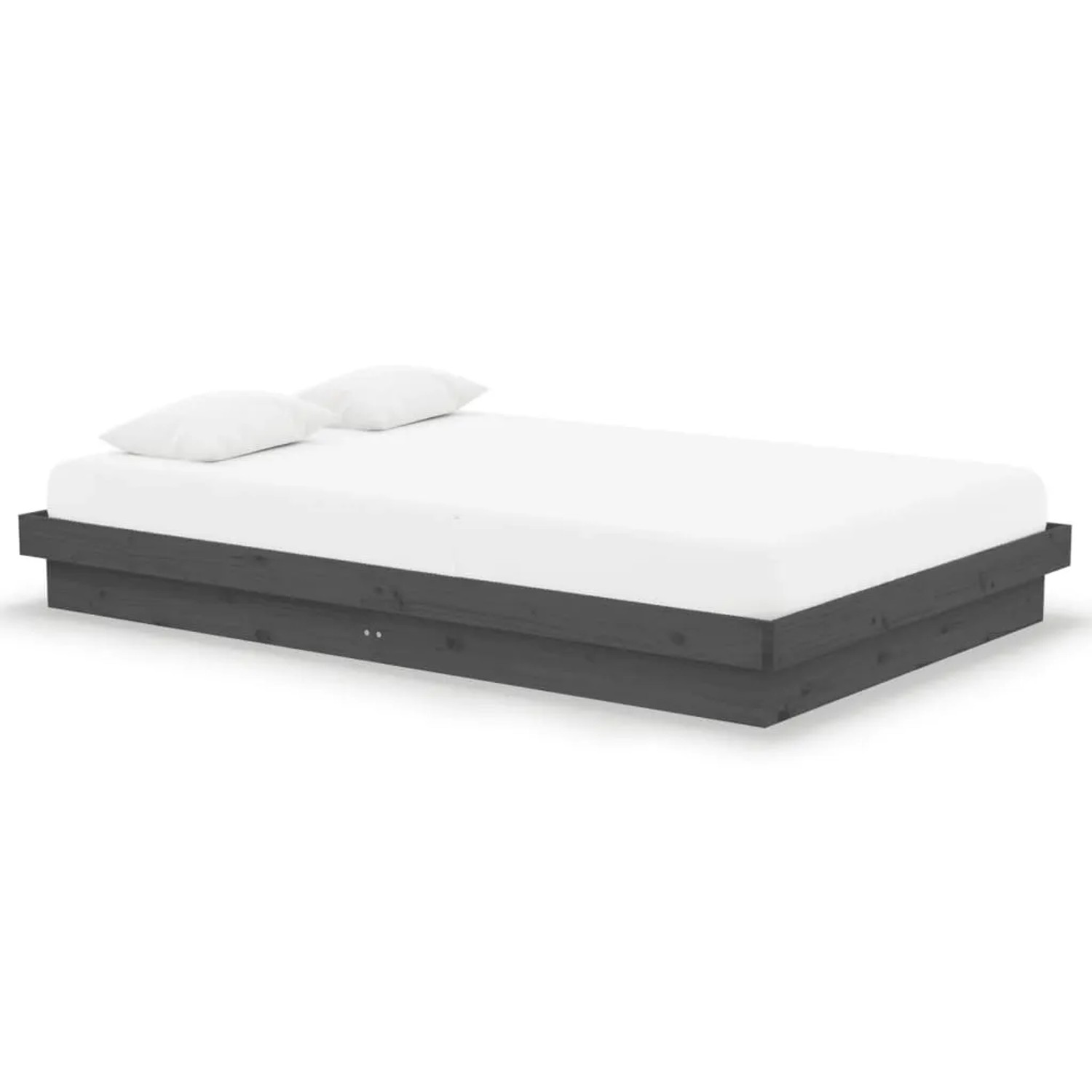 Bild von vidaXL Massivholzbett Grau 120x190 cm 4FT Small Double1279524