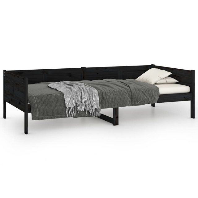 Bild von vidaXL Tagesbett Schwarz Massivholz Kiefer 90x190 cm1279767