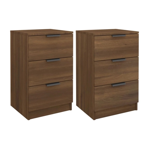 Bild von vidaXL Nachttische 2 Stk Braun Eiche 40x36x65 cm