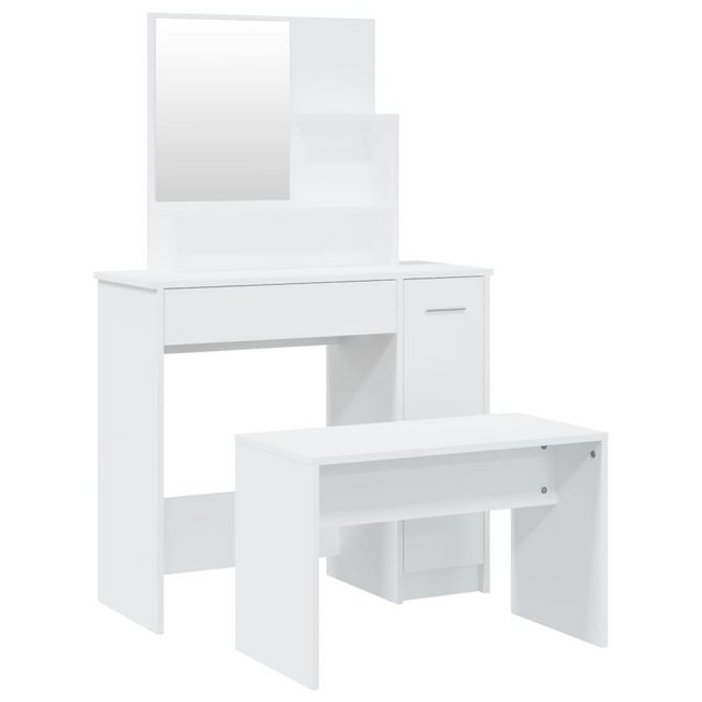 Bild von vidaXL Schminktisch Schminktisch-Set Weiß 86,5x35x136 cm (1-St)