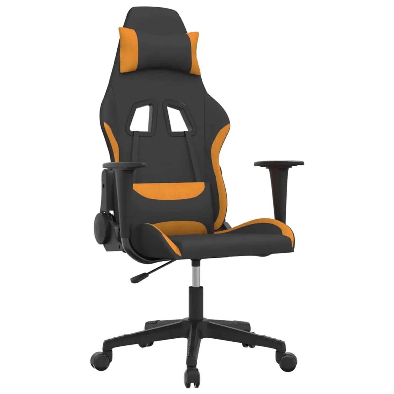 Bild von vidaXL Gaming-Stuhl mit Massagefunktion Schwarz und Orange Stoff