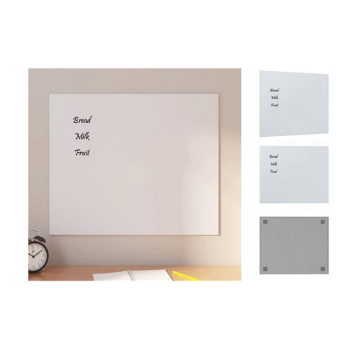 Bild von vidaXL Tafel Magnettafel Wandmontage Weiß 60x50 cm aus Hartglas