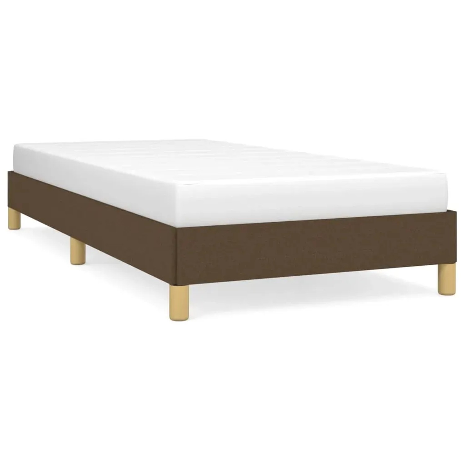 Bild von vidaXL Bettgestell Dunkelbraun 90x190 cm Stoff Modell 11377123