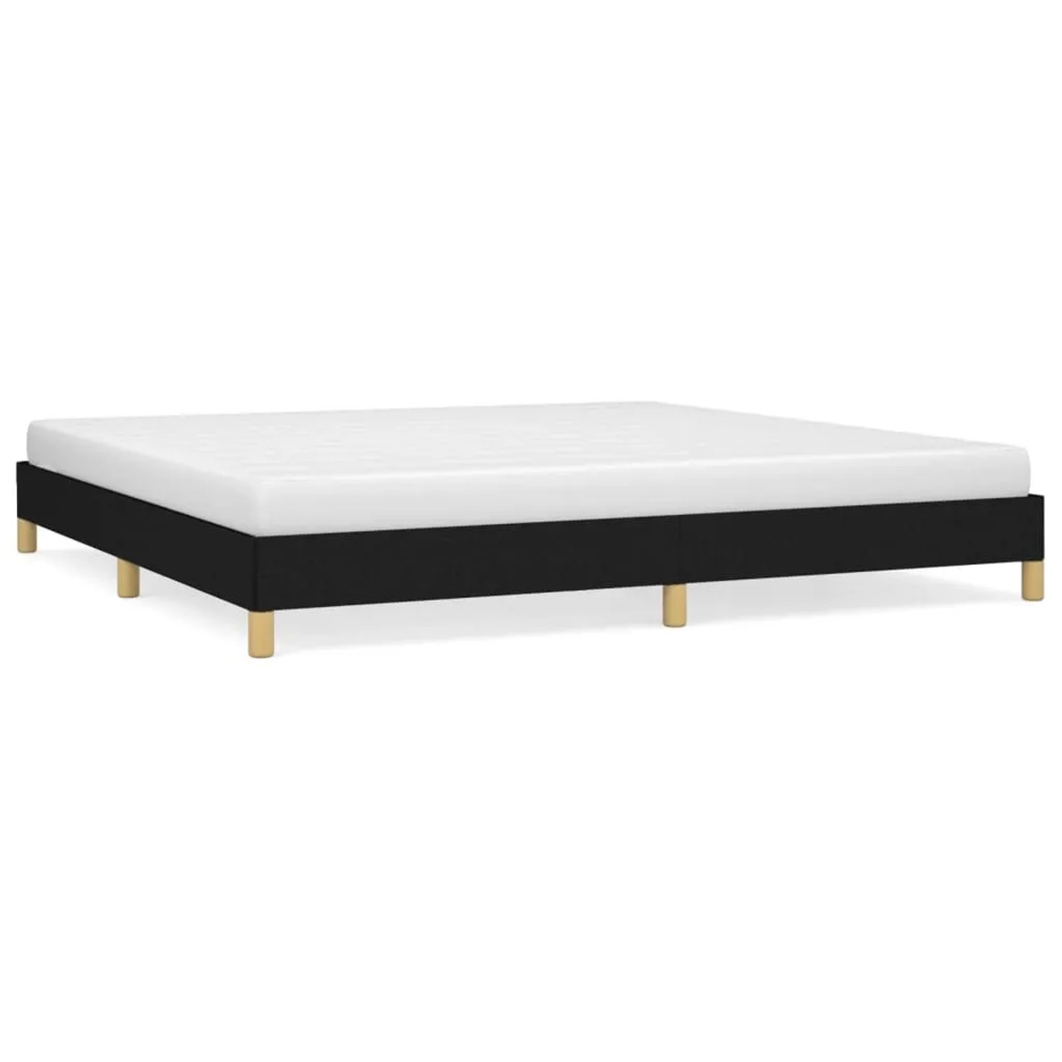 Bild von vidaXL Bettgestell Schwarz 200x200 cm Stoff Modell 21371403