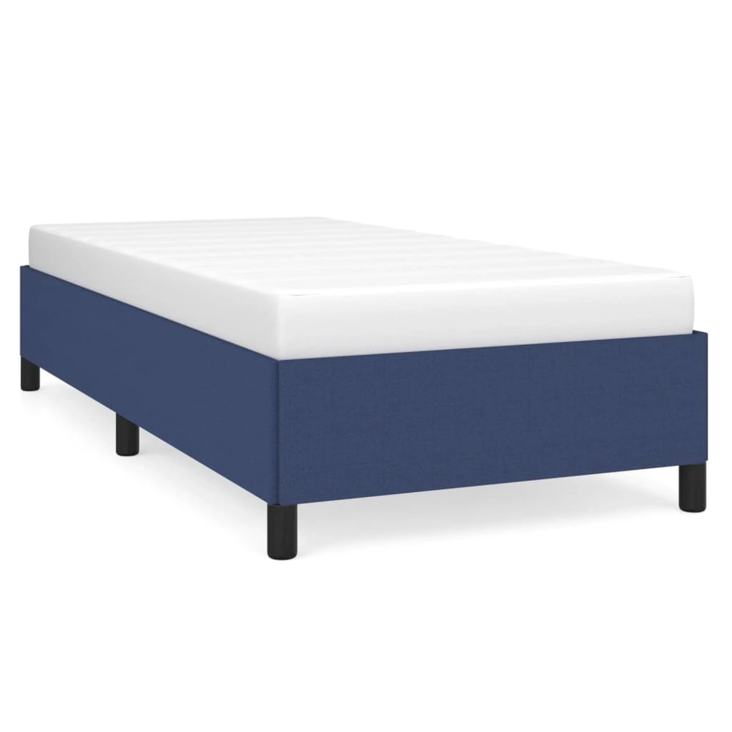 Bild von vidaXL Bettgestell Blau 90x190 cm Stoff Modell 31347464