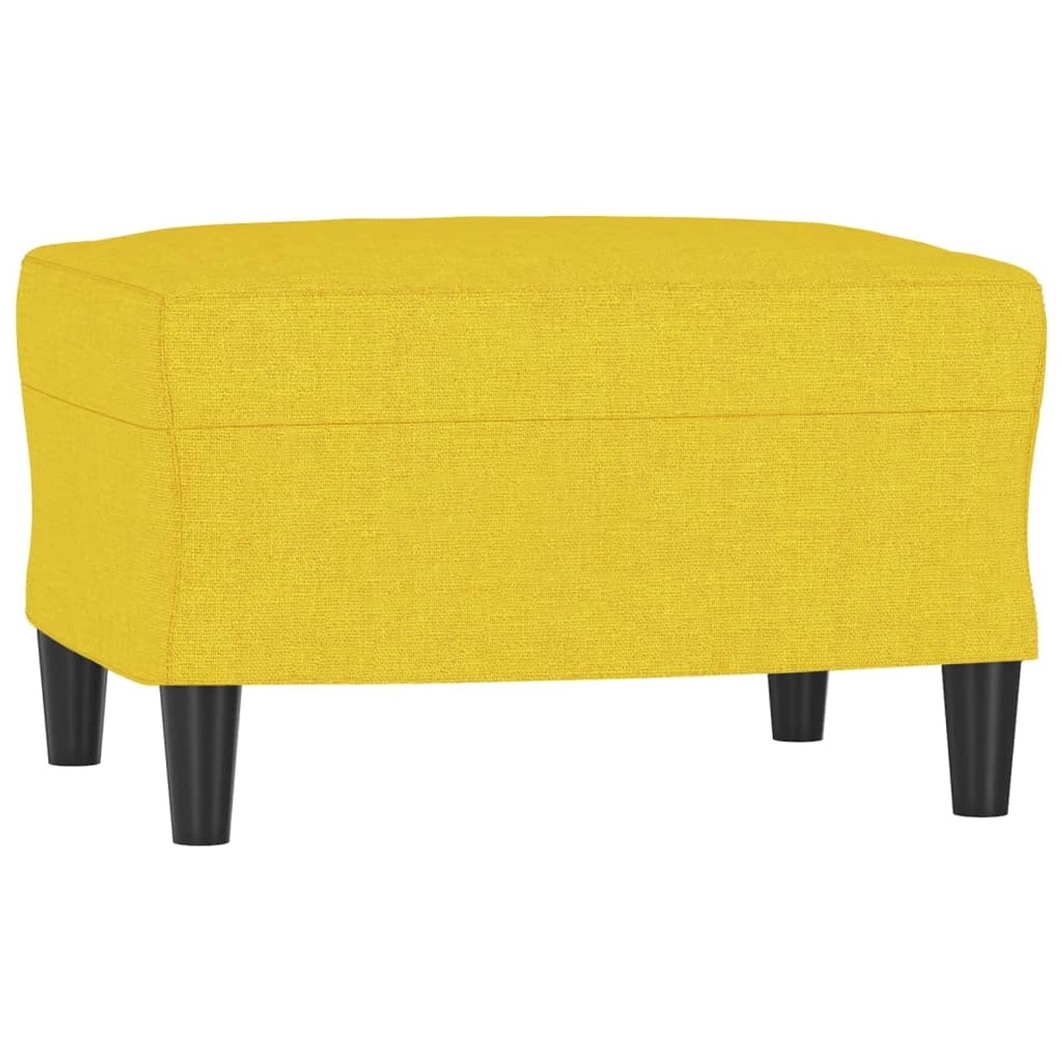 Bild von vidaXL Fußhocker Hellgelb 60x50x41 cm Stoff Modell 3