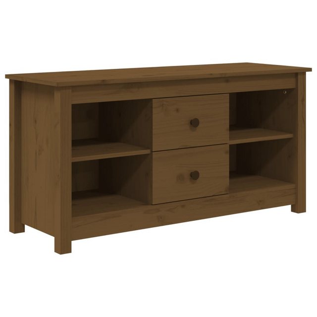 Bild von vidaXL TV-Schrank TV-Schrank Honigbraun 103x36,5x52 cm Massivholz Kiefer (1-St)
