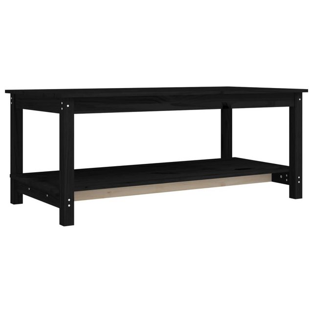 Bild von vidaXL Couchtisch Schwarz 110x55x45 cm Massivholz Kiefer Modell 1