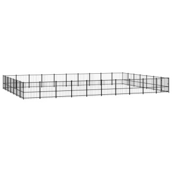 Bild von vidaXL Outdoor Hundezwinger Stahl 65,86m² Hundehütte Hundekäfig Hundehaus