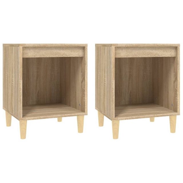 Bild von vidaXL Nachttisch Nachttische 2 Stk Sonoma Eiche 40x35x50 cm Nachtkonsole
