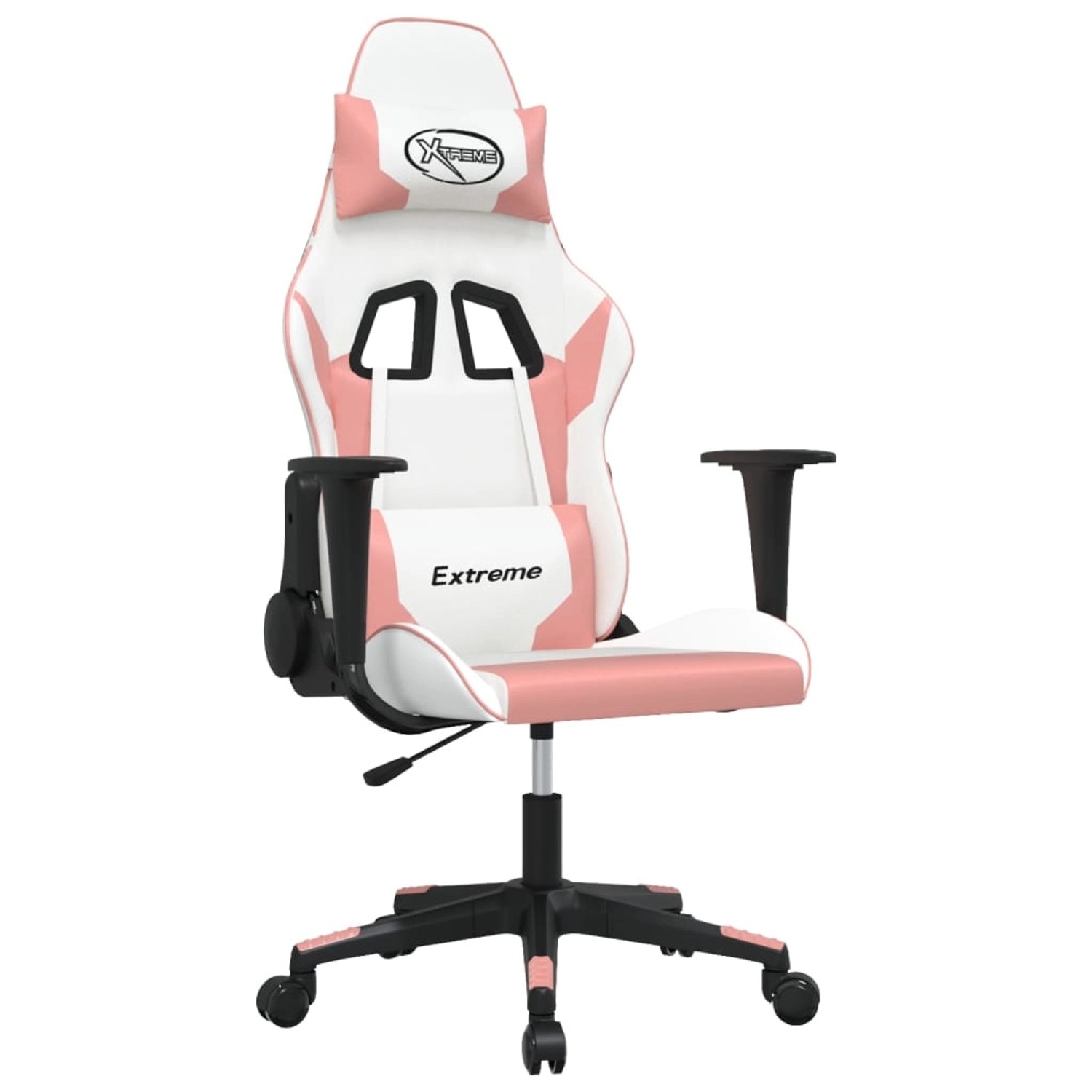 Bild von vidaXL Gaming-Stuhl Weiß und Rosa Kunstleder Modell 10