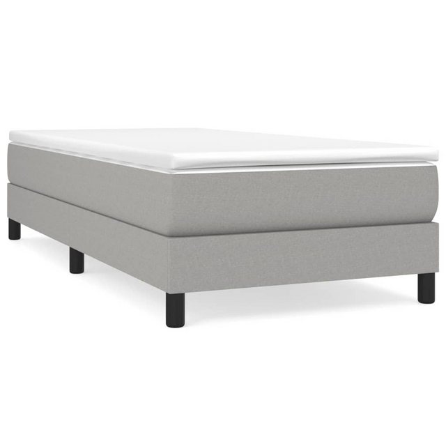 Bild von vidaXL Boxspringbett Hellgrau 100x200 cm Stoff1370749